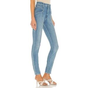 Mother Jeans The Seamed Swooner Hover in Blowing Kisses Wash $268 Size 25